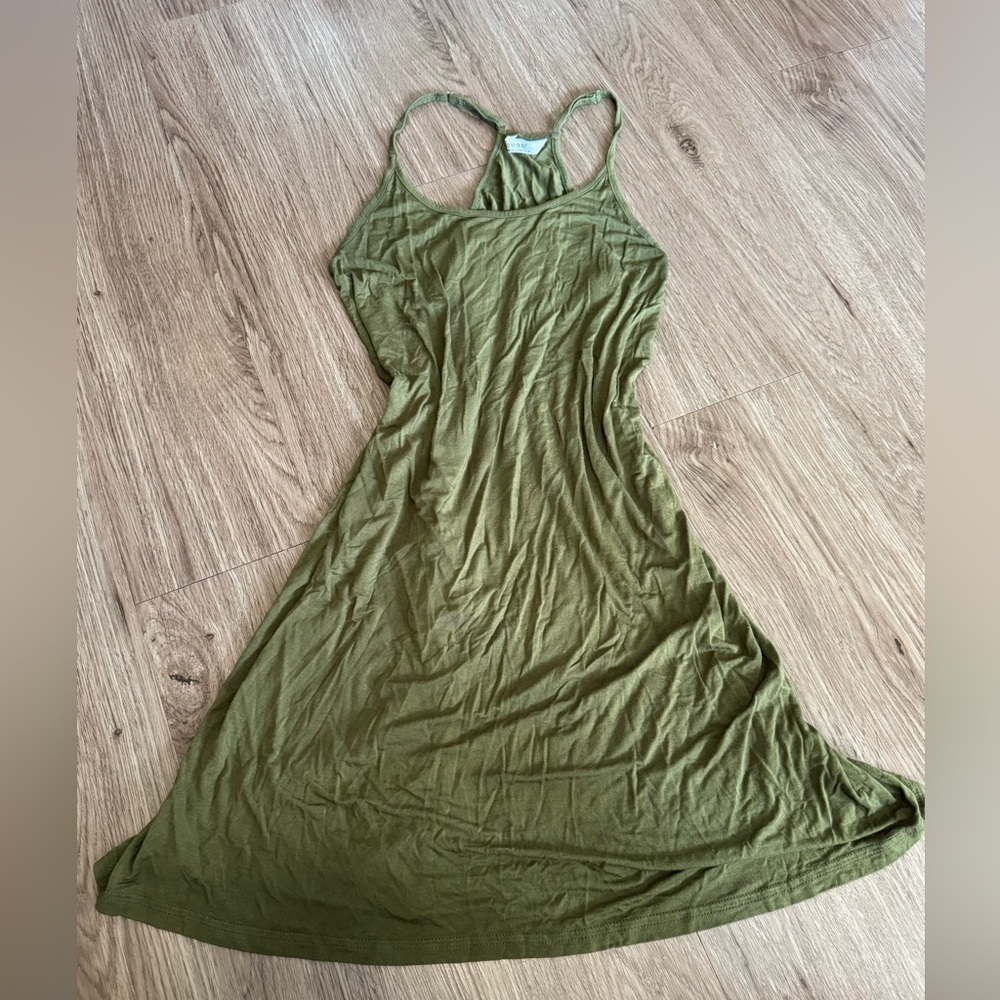 Green Spaghetti Strap Sundress